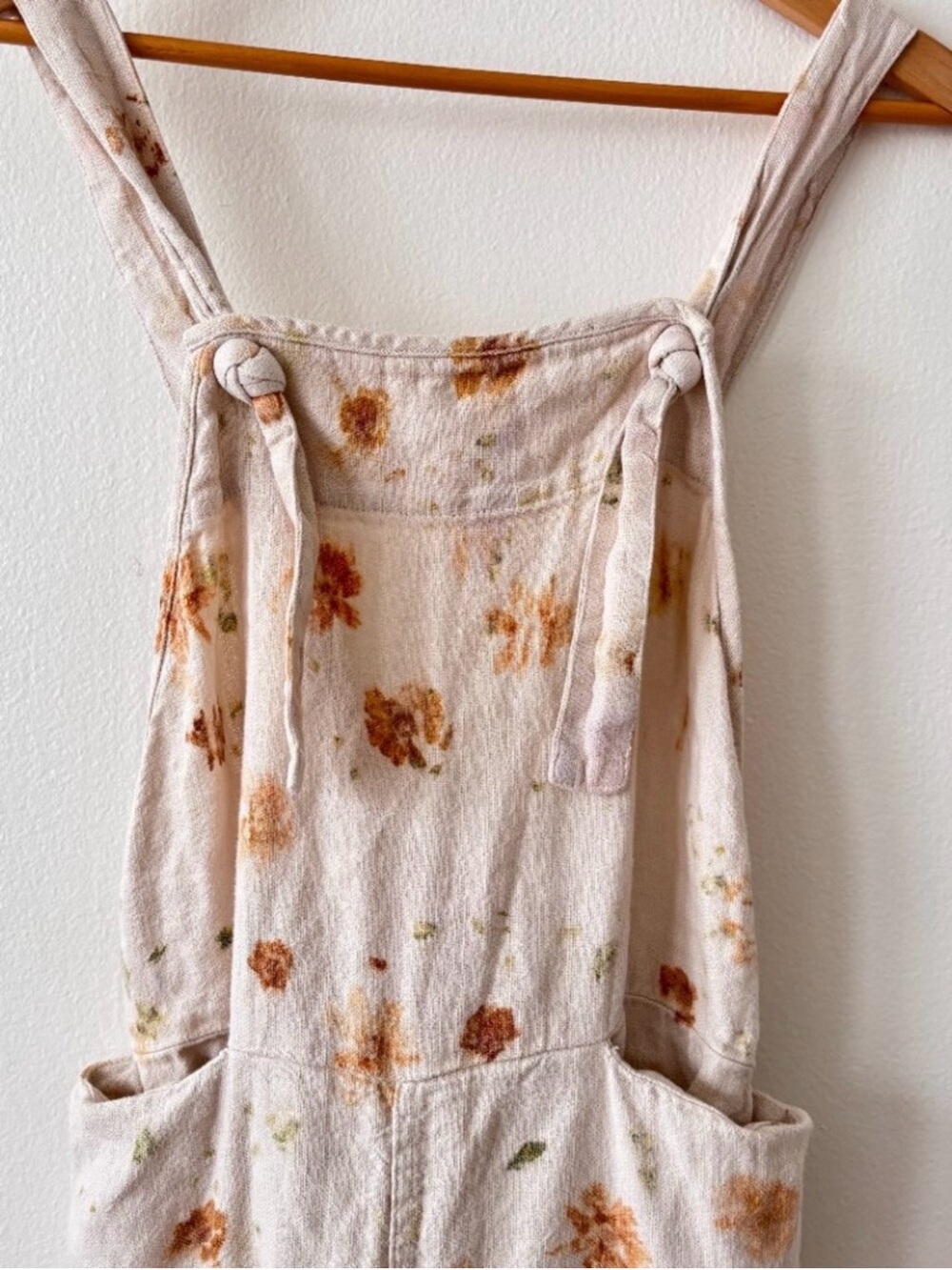 Beaton Floral Linen Overalls - Picture 2 of 4